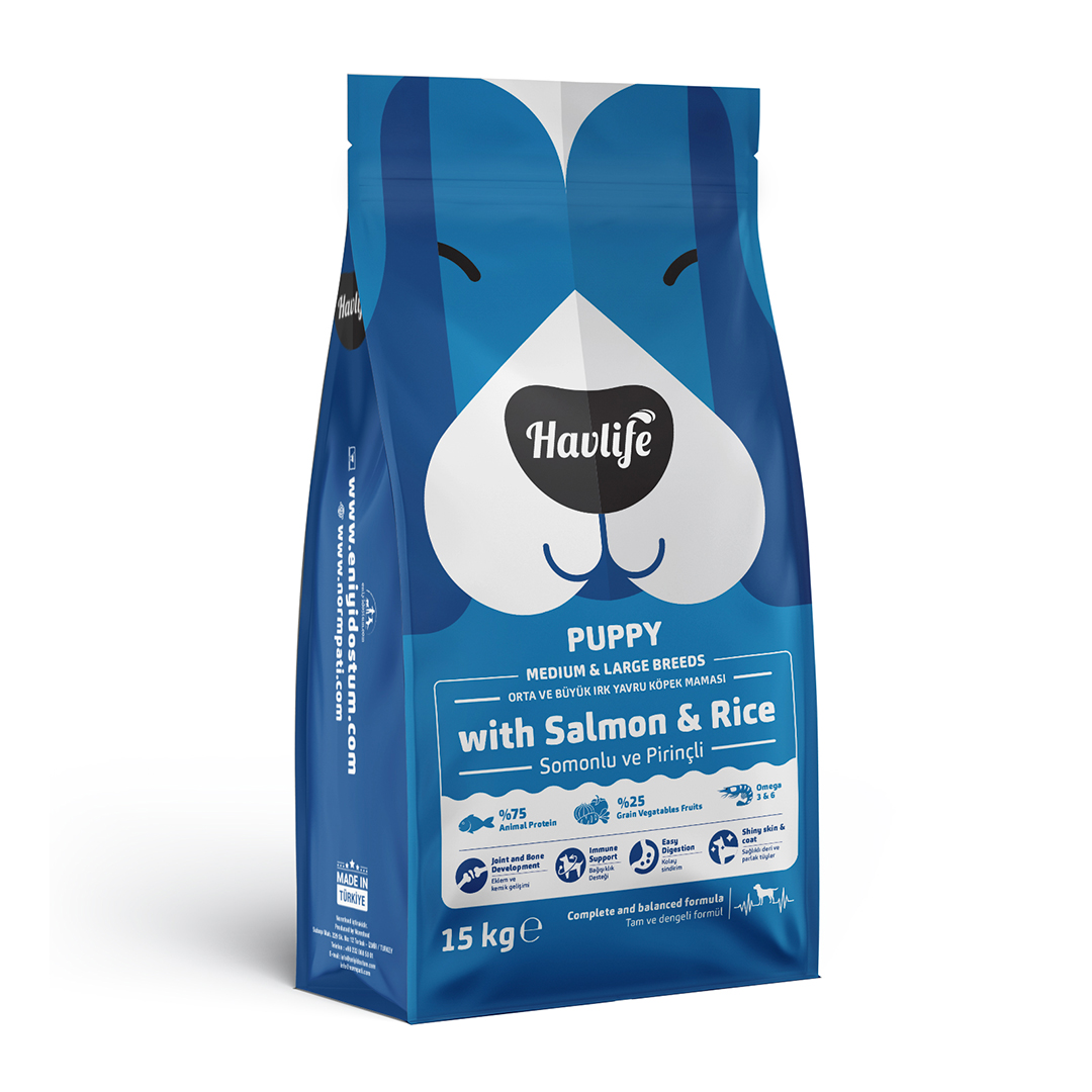 Havlife Medium & Large Puppy Food with Salmon Meat